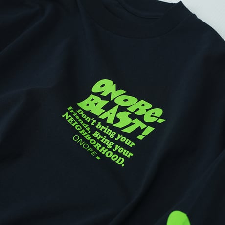 ONORE■ / "BLAST" L/S TEE / NAVY