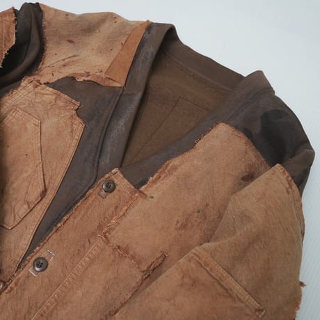 Remake - Custom Cardigan / BROWN×DUCK CANVAS