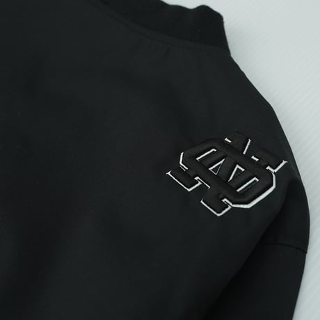 ONORE■ / Blast - Nylon Stadium Jacket / BLACK(WHITE刺繍)