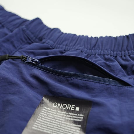 ONORE■ / "WORLD GODDAM" SHORT PANTS / NAVY