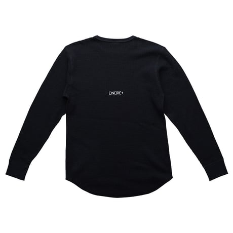 ONORE■ / "PEACE HAND" Thermal Long Sleeves / BLACK