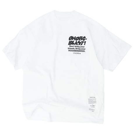 ONORE■ / "BLAST" TEE / WHITE
