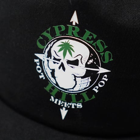 POT MEETS POP × CYPRESS HILL / SKULL & COMPASS BALL CAP / BLACK
