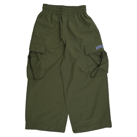 ONORE■ / Arch Logo Nylon Cargo Wide Pants / OLIVE