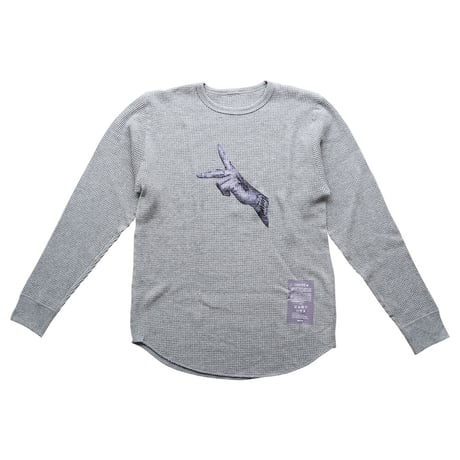 ONORE■ / "PEACE HAND" Thermal Long Sleeves / GREY