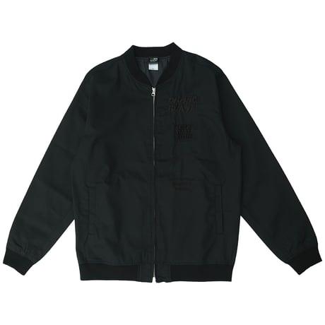 ONORE■ / Blast - Nylon Stadium Jacket / BLACK(BLACK刺繍)