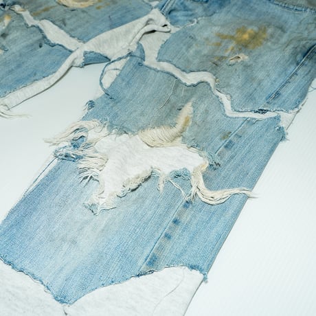 Remake - Custom Denim Sweat Pants / No.2