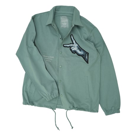 ONORE■ / Peace Hand Cotton Coach Jacket / Vintage Green