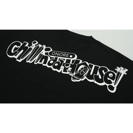ONORE■ / CHILLINDAHOUSE 19th -Big Logo Tee / BLACK