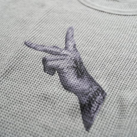 ONORE■ / "PEACE HAND" Thermal Long Sleeves / GREY
