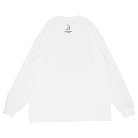 ONORE■ / CHILLINDAHOUSE 19th 4コマ - L/S Tee / WHITE