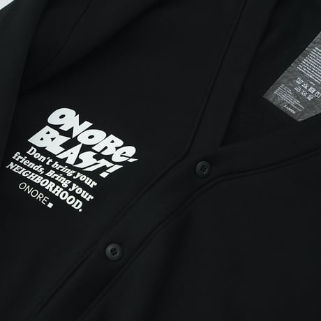 ONORE■ / BLAST - Sweat Cardigan / BLACK