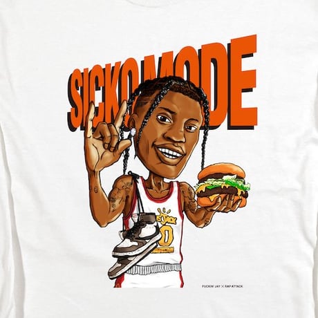 Fuckin'Jay × Rap Attack / "Sicko Mode" L/S Tee