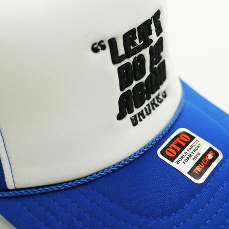 ONORE■ / "LET'S DO IT AGAIN" Mesh Cap / BLUE×WHT