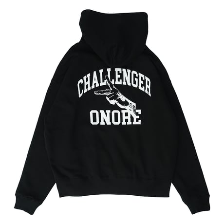ONORE■ / CHALLENGER Zip Up Hoodie / BLACK