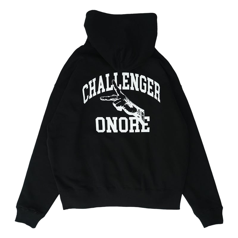 ONORE□ / CHALLENGER Zip Up Hoodie / BLACK | CHI