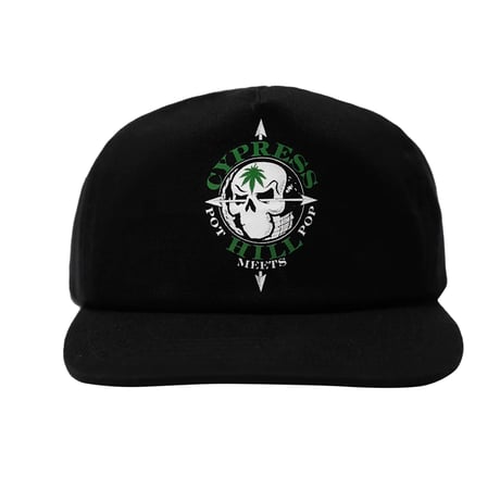 POT MEETS POP × CYPRESS HILL / SKULL & COMPASS BALL CAP / BLACK