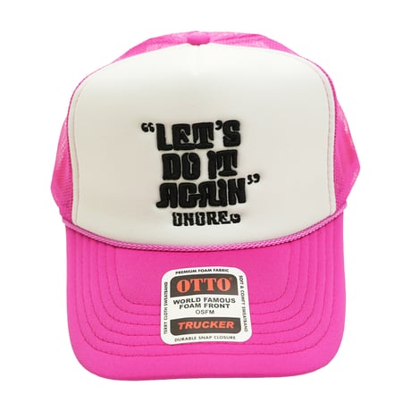 ONORE■ / "LET'S DO IT AGAIN" Mesh Cap / PINK×WHT