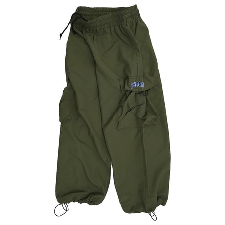 ONORE■ / Arch Logo Nylon Cargo Wide Pants / OLIVE