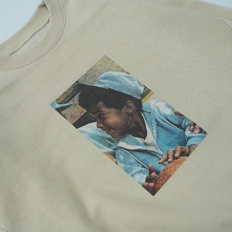 ONORE■ / Burger Kids Crew Neck Sweat / BEIGE