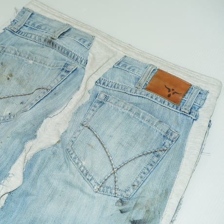 Remake - Custom Denim Sweat Pants / No.2