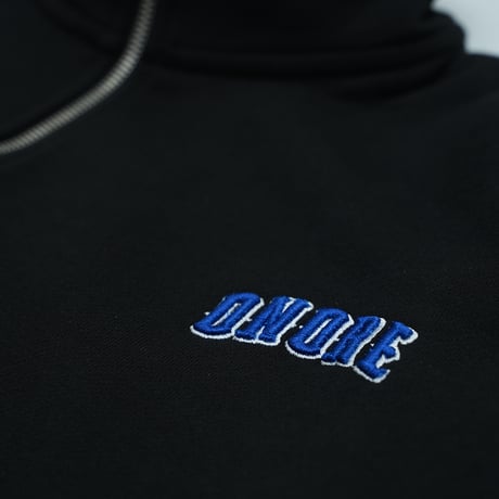 ONORE■ / "ONR" SWEAT STAND JACKET / BLACK