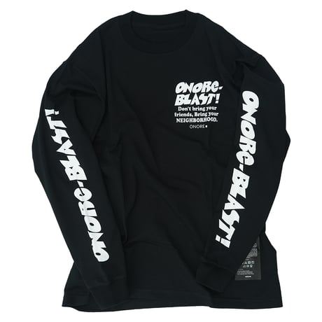 ONORE■ / "BLAST" L/S TEE / BLACK
