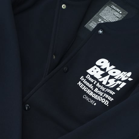 ONORE■ / BLAST - Sweat Stadium Jacket / NAVY