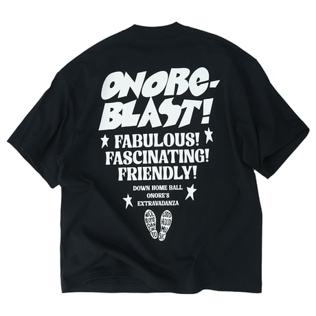 ONORE■ / "BLAST" TEE / BLACK