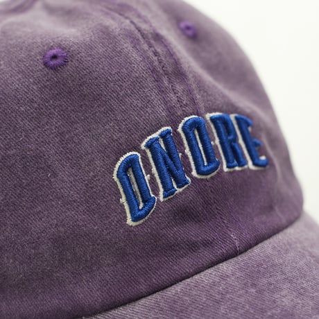 ONORE■ / "Arch logo" 6 PANEL CAP / PURPLE