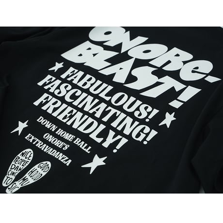 ONORE■ / "BLAST" TEE / BLACK