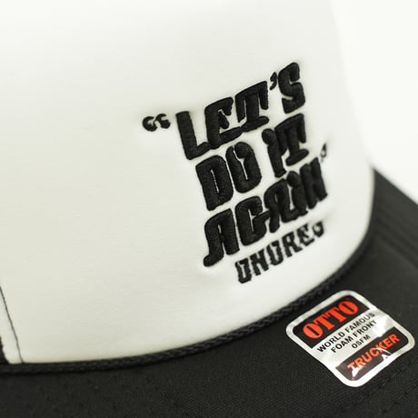 ONORE■ / "LET'S DO IT AGAIN" Mesh Cap / BLK×WHT