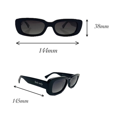 $ole only / Square Sunglasses(No.105) / Black