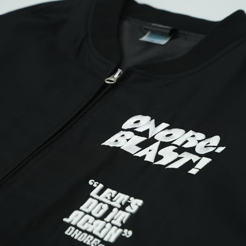 ONORE□ / Blast - Nylon Stadium Jacket / BLACK(W