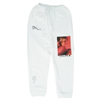 ONORE■ / Sticker Bomb Sweat Pants / WHITE