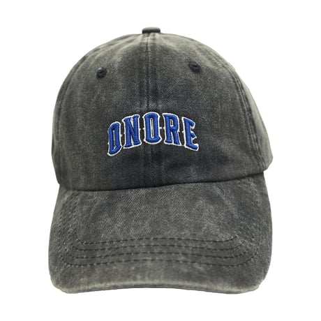 ONORE■ / "Arch logo" 6 PANEL CAP / BLACK