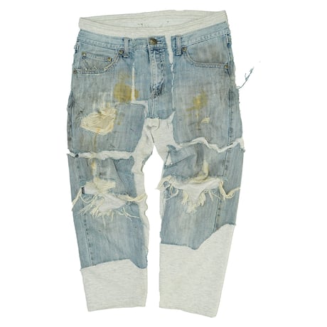 Remake - Custom Denim Sweat Pants / No.2