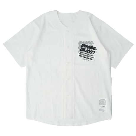 ONORE■ / BLAST - COTTON BASEBALL SHIRTS / WHITE