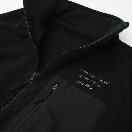 ONORE■ / ONR - Fleece Stand Jacket / BLACK