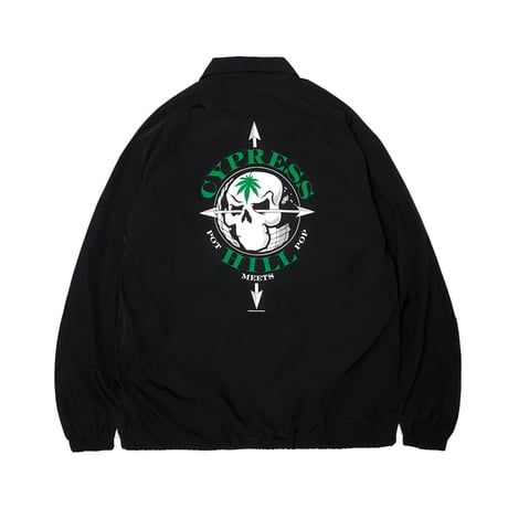 POT MEETS POP × CYPRESS HILL / SKULL & COMPASS WINDBREAKER / BLACK