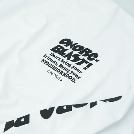 ONORE■ / "BLAST" L/S TEE / WHITE