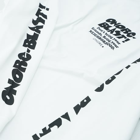 ONORE■ / "BLAST" L/S TEE / WHITE