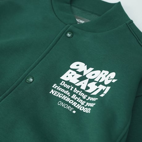 ONORE■ / BLAST - Sweat Stadium Jacket / GREEN
