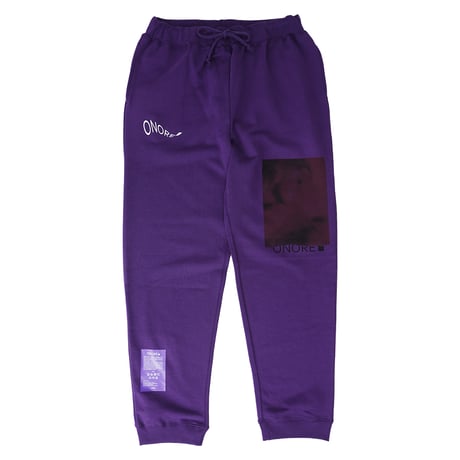 ONORE■ / Sticker Bomb Sweat Pants / PURPLE