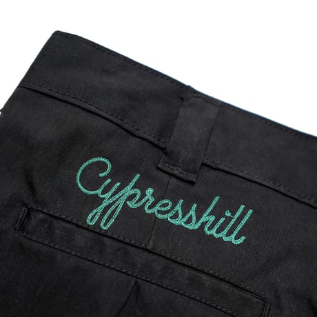 POT MEETS POP × CYPRESS HILL / SKULL & COMPASS WORK PANTS / BLACK