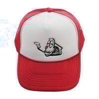 帽子 Chilln cap CHILLIN'(チリン)】LOGO 5PANEL MESH CAP (メッシュキャップ) Red