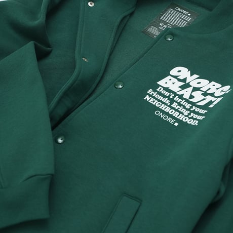 ONORE■ / BLAST - Sweat Stadium Jacket / GREEN