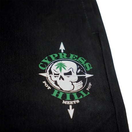 POT MEETS POP × CYPRESS HILL / SKULL & COMPASS WORK PANTS / BLACK