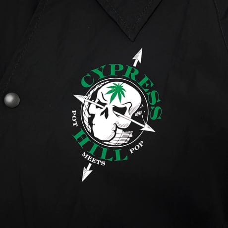 POT MEETS POP × CYPRESS HILL / SKULL & COMPASS WINDBREAKER / BLACK