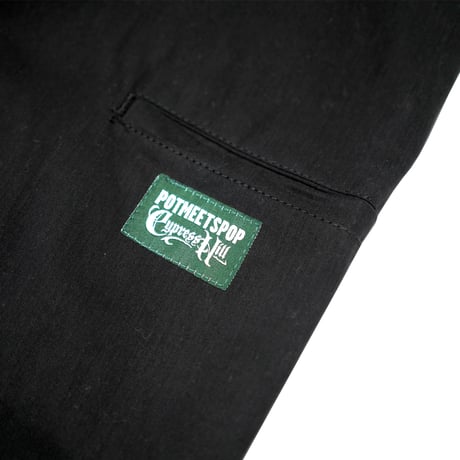 POT MEETS POP × CYPRESS HILL / SKULL & COMPASS WORK PANTS / BLACK